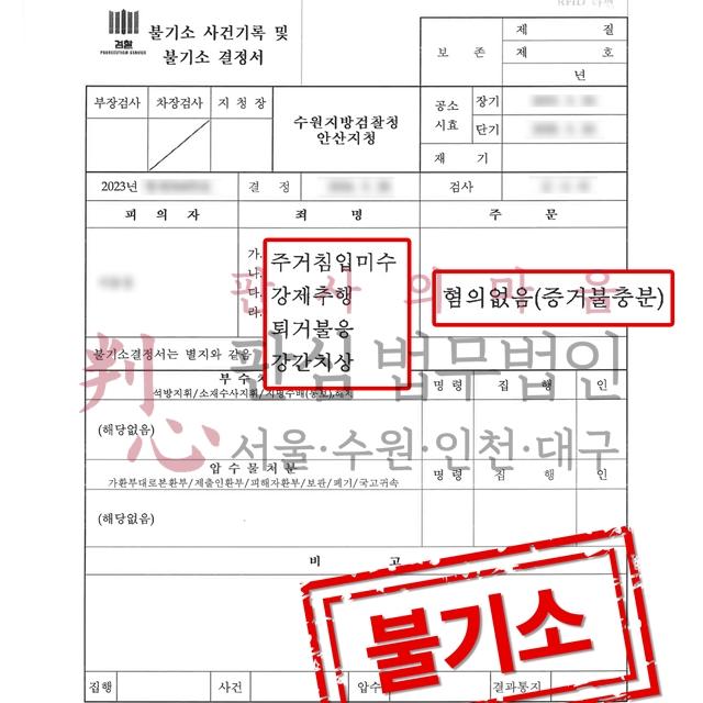 [불기소] 강제추행/강간치상 | 헤어진 연인의 강간/강제추행 고소 사건, 무혐의